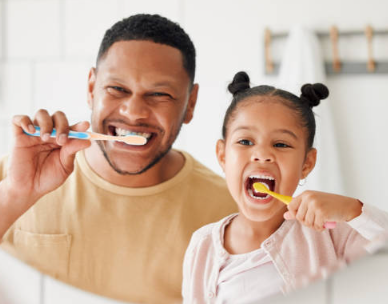 Professional teeth whitening result